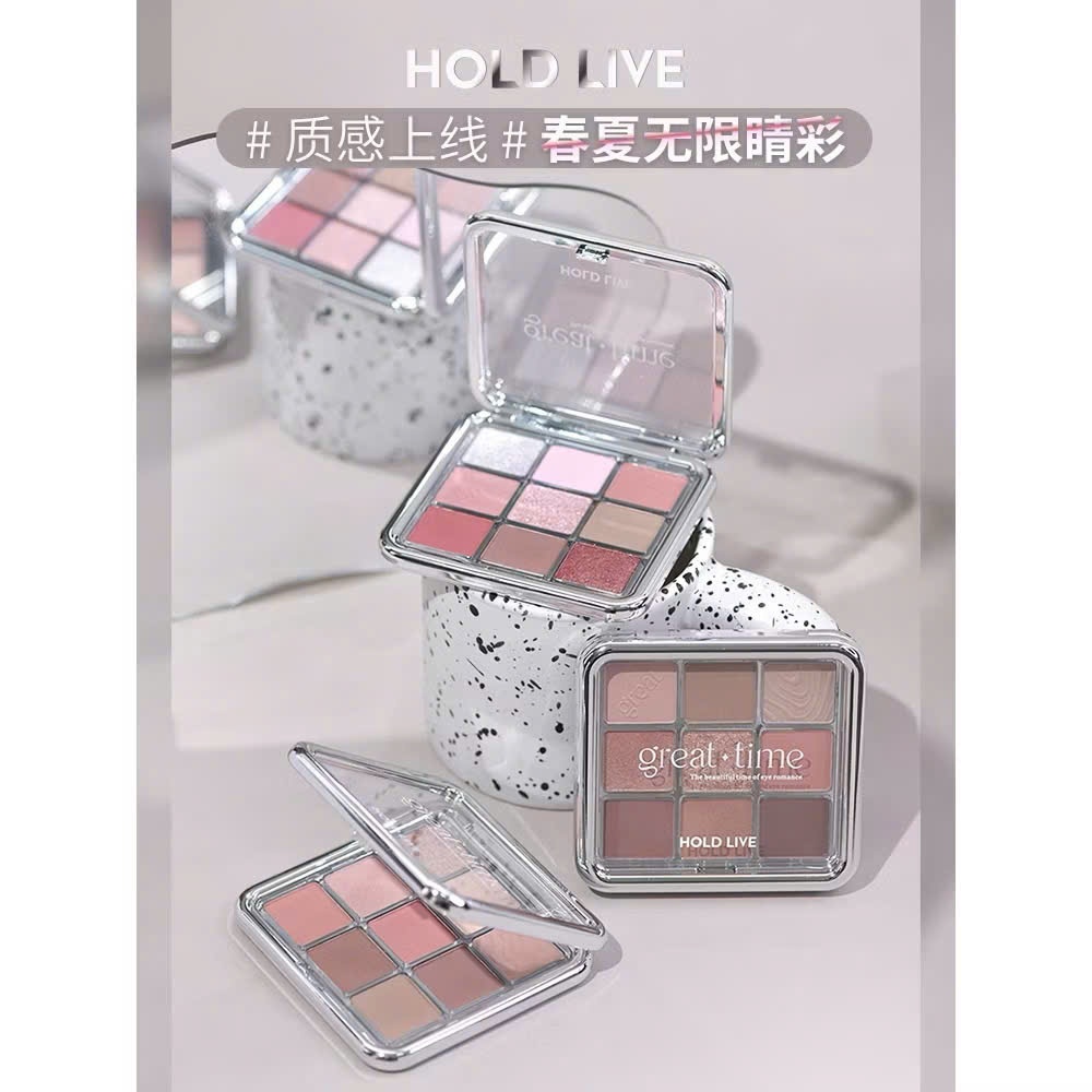 Bảng Phấn Mắt 9 Ô Vuông Hold Live Simple Specular Light Eyeshadow Palette | NHÍM HOUSE
