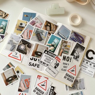 Nhãn dán sticker Attention trang trí sổ tay Nhà Kawaii