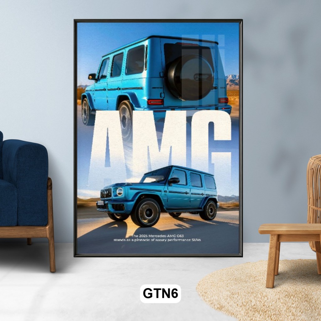 Tranh Treo Tường Tráng Gương G63 Sang Trọng Có Khung Composit - G63 Kết Hợp Cảnh Sắc Thiên Nhiên Thơ Mộng