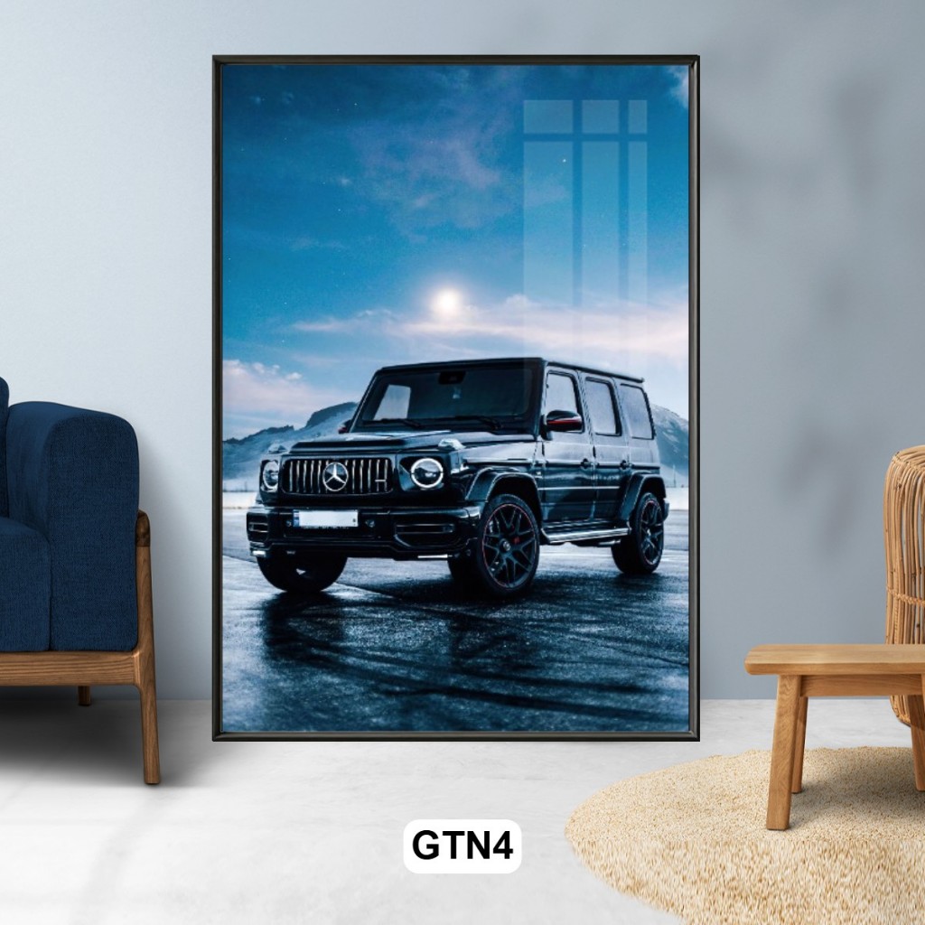 Tranh Treo Tường Tráng Gương G63 Sang Trọng Có Khung Composit - G63 Kết Hợp Cảnh Sắc Thiên Nhiên Thơ Mộng