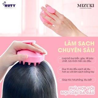 Lược Gội Đầu Massage Da Đầu Thư Giãn 2in1 Mizuki (Màu Ngẫu Nhiên)