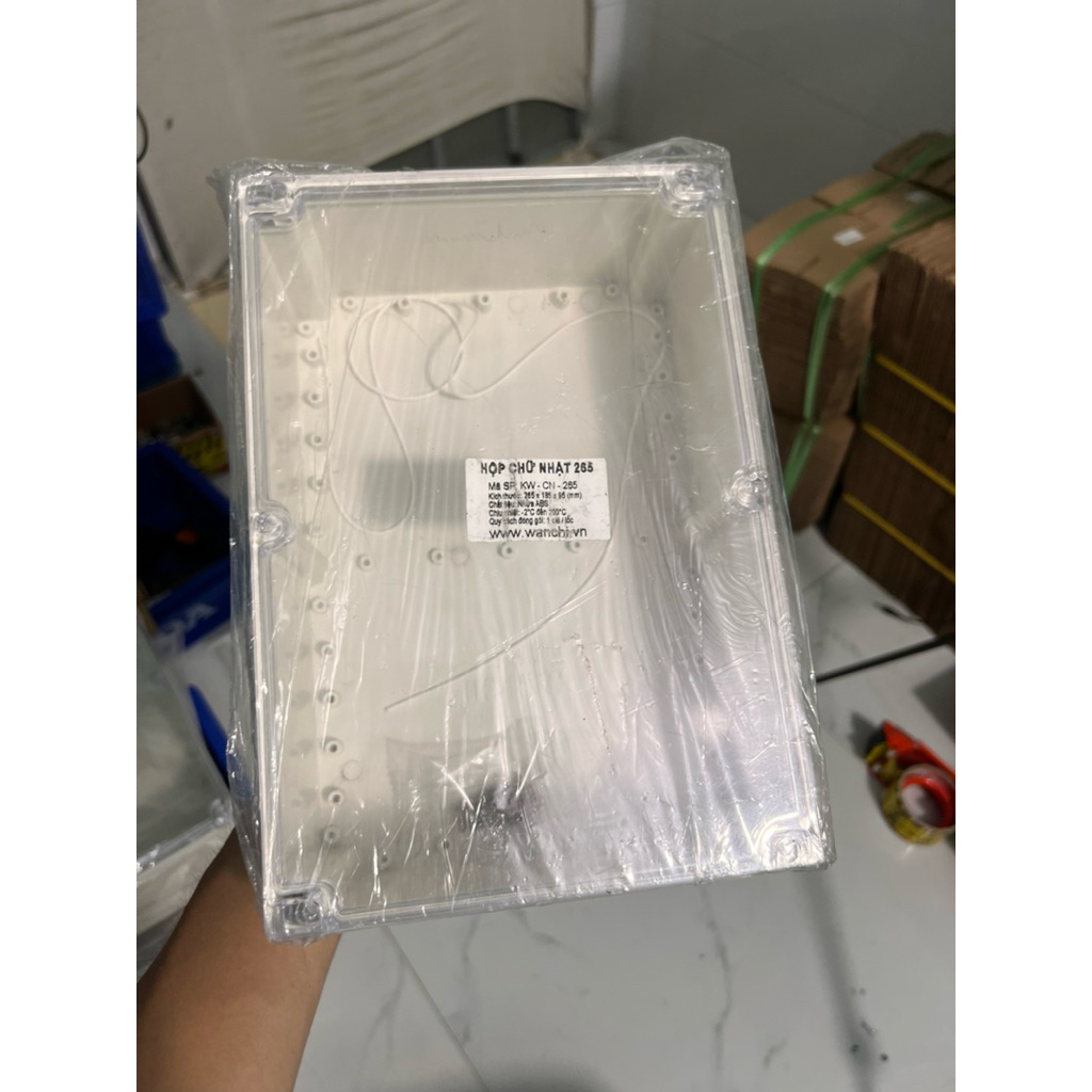 [ TPHCM ] Hộp Nhựa Nắp Trong Suốt 265x185x95mm
