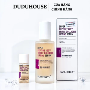 Tinh Chất Trẻ Hoá, Tái Tạo Da Sur.medic+ Super Peptide 100tm Collagen Lifting Serum 50ml Duduhouse