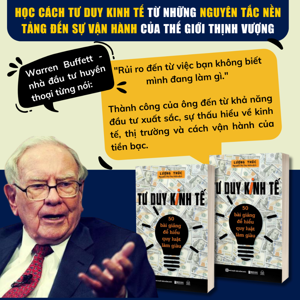 Sách Tư Duy Kinh Tế: 50 Bài Giảng Để Hiểu Quy Luật Làm Giàu - Kinh Tế Kinh Doanh Bizbooks