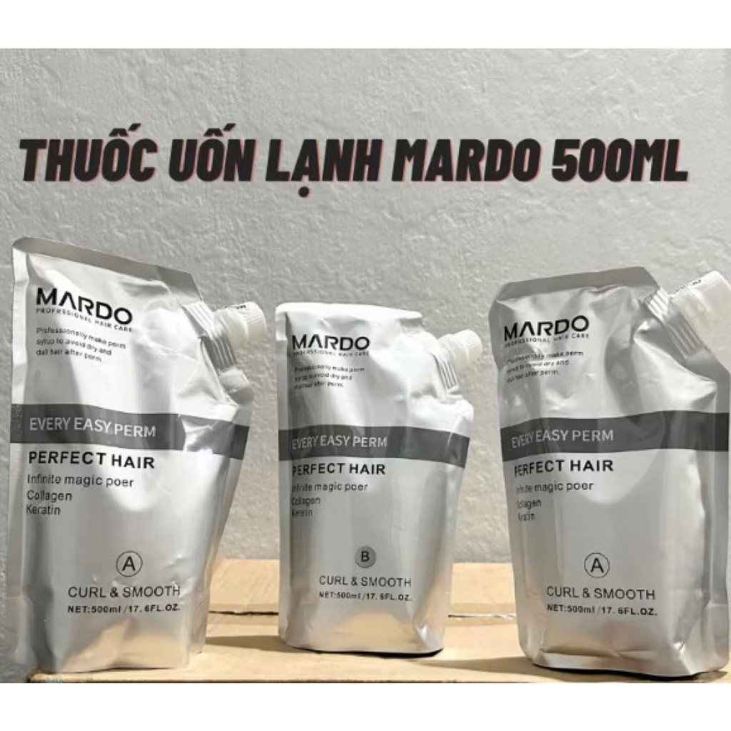 Mardo Thuốc Uốn Lạnh Thông Minh 500ml Chính Hãng Hàn Quốc Công Nghệ 3D Giúp Tóc Xoăn Đẹp & Căng Sóng