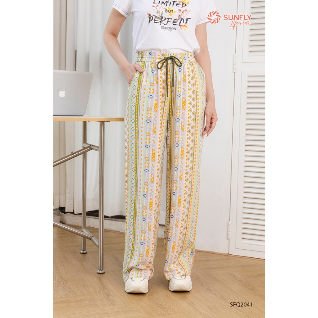 Quần nữ lanh dáng suông dài SFQ2041