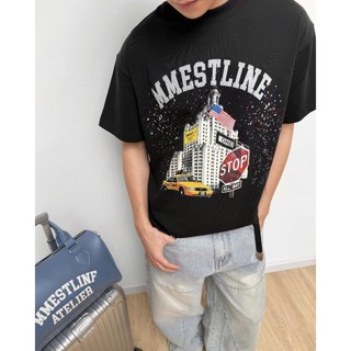 Áo thun MMESTLINE "NY STREET" form Boxy chất liệu Premium Cotton in lụa Trame