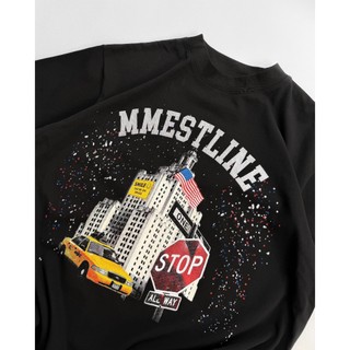 Áo thun MMESTLINE "NY STREET" form Boxy chất liệu Premium Cotton in lụa Trame