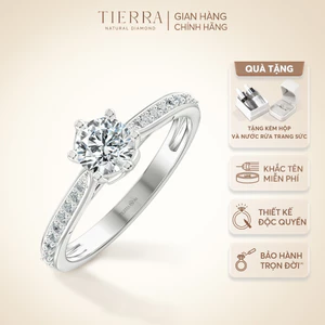 Nhẫn Cầu Hôn Tierra Promise You NCH1419, Vàng 14K/ 18K, Tấm CZ/ KC, Thiết kế Nhẹ Nhàng, Tinh Tế
