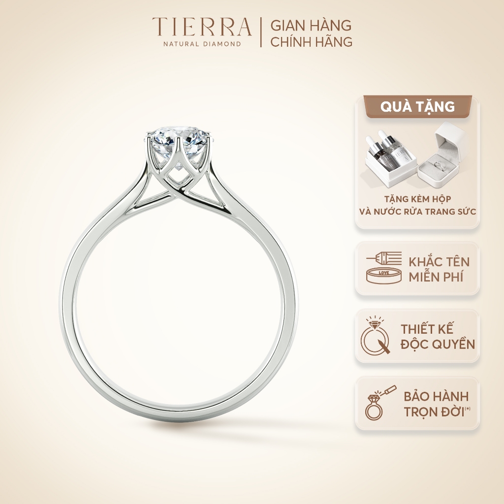 [CHAT TRƯỚC KHI ĐẶT] Nhẫn Cầu Hôn Tierra NCH1407 Vàng 14K/ 18K Thiết Kế Tinh Xảo, Nhẫn Hẹn Ước, Miễn Phí Khắc Tên