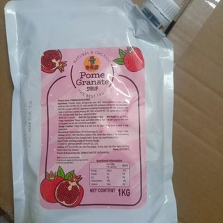 SIRO LỰU ĐỎ LERMAO TÚI TÚI1KG pha trà hoa quả thơm ngon, đậm vị