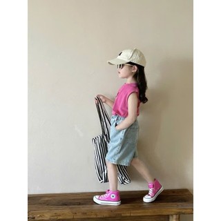 [B&G] Sét bộ áo cotton kèm quần jean lửng nặng động dễ thương mùa hè cho bé gái từ 10-45kg
