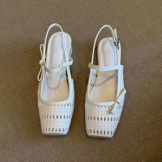 Giày sandal hở mũi mùa hè 2025 mới dành cho nữ phong cách Pháp