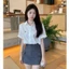 Áo sơ mi cộc tay thêu loggo ngựa siêu nét rễ phối đồ mặc đi học đi chơi -Áo sưo mi cộc tay nam nữ fresize 38-65kg