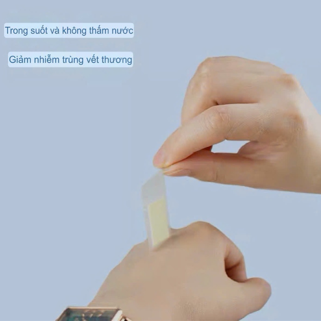 Hộp 60 băng dán vết thương tàng hình băng gâu chống nước