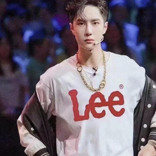 Hàn Quốc Lee ngắn tay áo cổ điển logo lỏng lẻo vòng cổ cotton ngắn tay áo T-shirt ngắn nam và nữ đồng thời áo giản dị ng