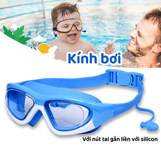 【Tặng Hộp】Kinh bơi trê em không gọng 4-13tuổi Kính bơi cho bé trai và bé gái,nút bịt tai