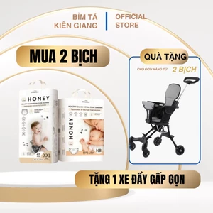 BỈM TÃ HONEY PREMIUM ĐỦ SIZE DÀNH CHO BÉ, TẶNG XE ĐẨY GẤP GỌN