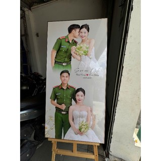 Ảnh tráng gương viền bạc Size To Lớn – In hình theo yêu cầu