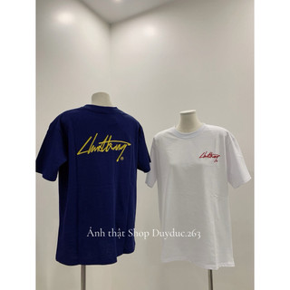 [New] Áo Thun Thêu Chữ  Chất Cotton Thời Trang Nam Nữ Trẻ Trung