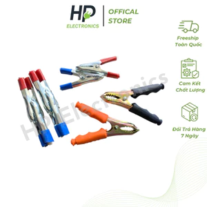 Kẹp bình ắc quy , Đầu kẹp acquy, kẹp cá sấu loại tốt / loại thường cỡ trung ( bộ 2 cái )