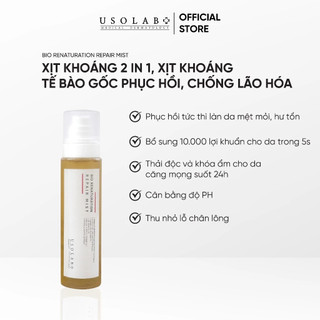 [HÀNG CÔNG TY] Xịt khoáng dưỡng trắng da, phục hồi da Usolab Bio Renaturation Repair Mist (150ml)