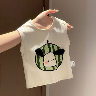 Set bộ dưa hấu chất cotton mềm mát màu xanh sọc dưa áo trắng hoạ tiết phong cách hàn quốc