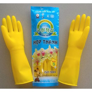 ( BỊCH 10 ĐÔI ) Găng tay cao su Hợp Thành dài 27cm - 32cm - 38cm  size S, M, L dùng rửa chén, rửa bát CHẤT LƯỢNG