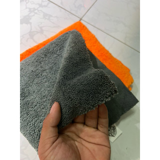 Khăn Lau Thấm Hút Lau Dưỡng Bóng Không Gây Xước Sơn Màu Cam Và Xám ICM