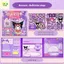 Đồ Chơi Sách Nam Châm Thay Trang Phục Kuromi, Cinnamol, Melody, Kitty Size To 18cm Bìa Cứng Dày Dặn HaDa Kids