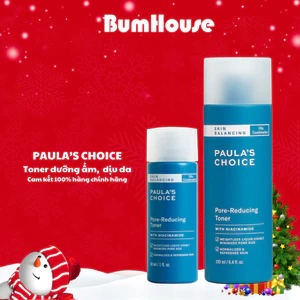 Toner Paula’s Choice Skin Balancing Pore Reducing Toner Dưỡng Ẩm, Thu Nhỏ Lỗ Chân Lông 30ml/190ml Mã 1357/Mã 1350