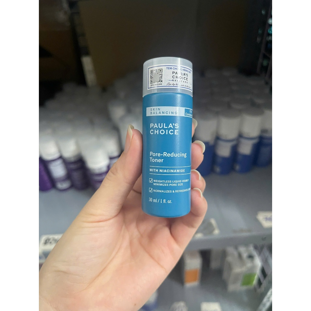 Toner Paula’s Choice Skin Balancing Pore Reducing Toner Dưỡng Ẩm, Thu Nhỏ Lỗ Chân Lông 30ml/190ml Mã 1357/Mã 1350