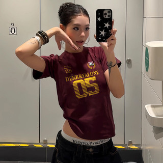áo baby tee ôm body nữ màu đỏ âu mỹ girl phố local brand eleclassm áo thun