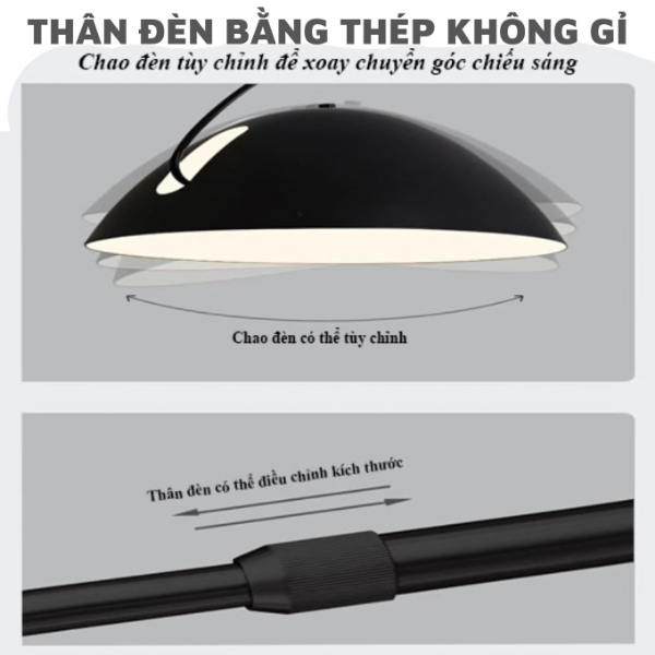 Đèn cây đứng đèn decor EVA ML-5116 trang trí phòng khách, phòng ngủ, phòng làm việc, đế đá tự nhiên bảo hành 12 tháng