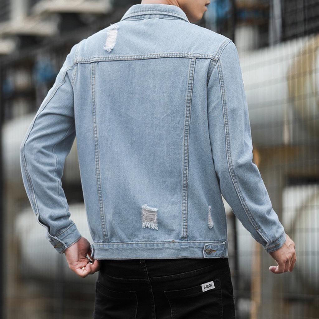 Áo Khoác Jean Nam Dài Tay Cao Cấp - AK83