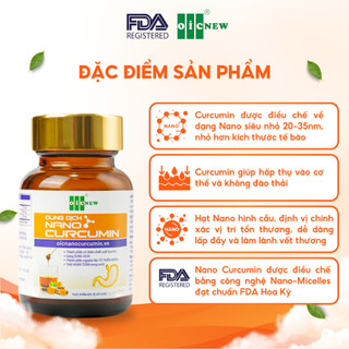 (COMBO MUA 3 TẶNG 1)Thực Phẩm Bảo Vệ Sức Khỏe Dung Dịch Nano Curcumin OIC NEW Giảm Đau Dạ Dày Cải Thiện Tiêu Hóa 50ml