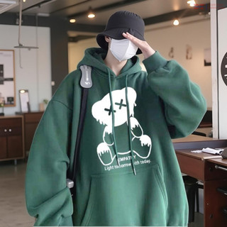 Áo Hoodie nam in gấu empathy tay dài phối nón mặc đi nắng màu đông 3 màu size 35-68kg K1
