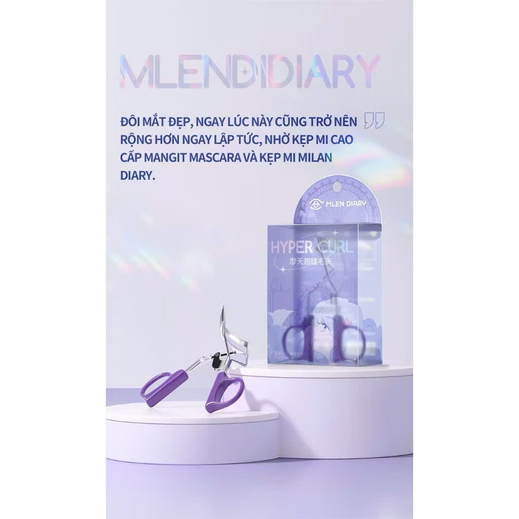 Kẹp mi MLEN DIARY Gọng Silicon Mềm Mại Giúp Mi Cong Dài | NHÍM HOUSE