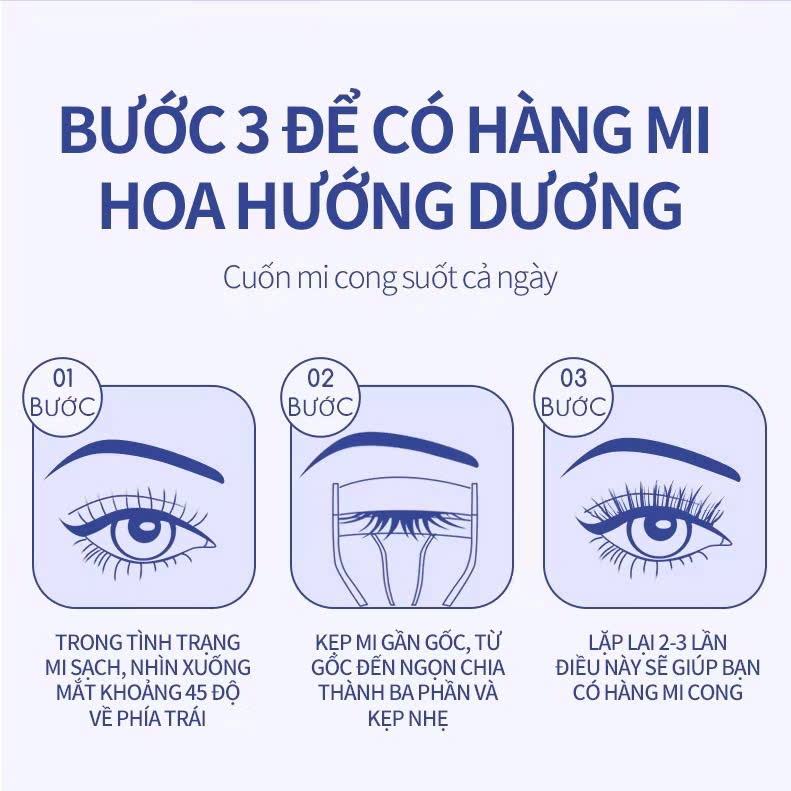 Kẹp mi MLEN DIARY Gọng Silicon Mềm Mại Giúp Mi Cong Dài | NHÍM HOUSE