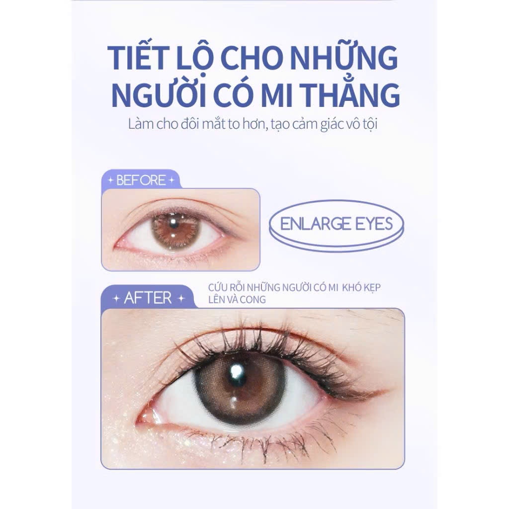 Kẹp mi MLEN DIARY Gọng Silicon Mềm Mại Giúp Mi Cong Dài | NHÍM HOUSE
