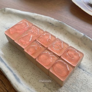 Con dấu gỗ mini Luyu rubber stamp phong cách vintage