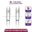 5,10 cái KÉO CẮT CHỈ BẤM CHỈ THỪA CHẤT LIỆU Inox xịn 100% hãng PIN, kéo sắc, mặt cắt mịn đẹp