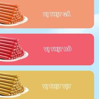 (QUÀ TẶNG) Xúc Xích LANGLIKE Combo 10 Cây Xúc Xích Cho Chó Và Mèo