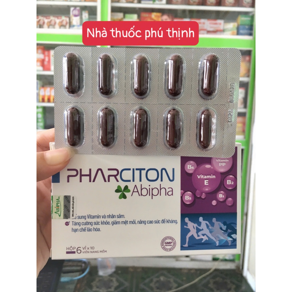 ✅[Chính Hãng] pharciton abipha hộp 60 viên hỗ trợ sức khỏe (hàng mới, date mới)