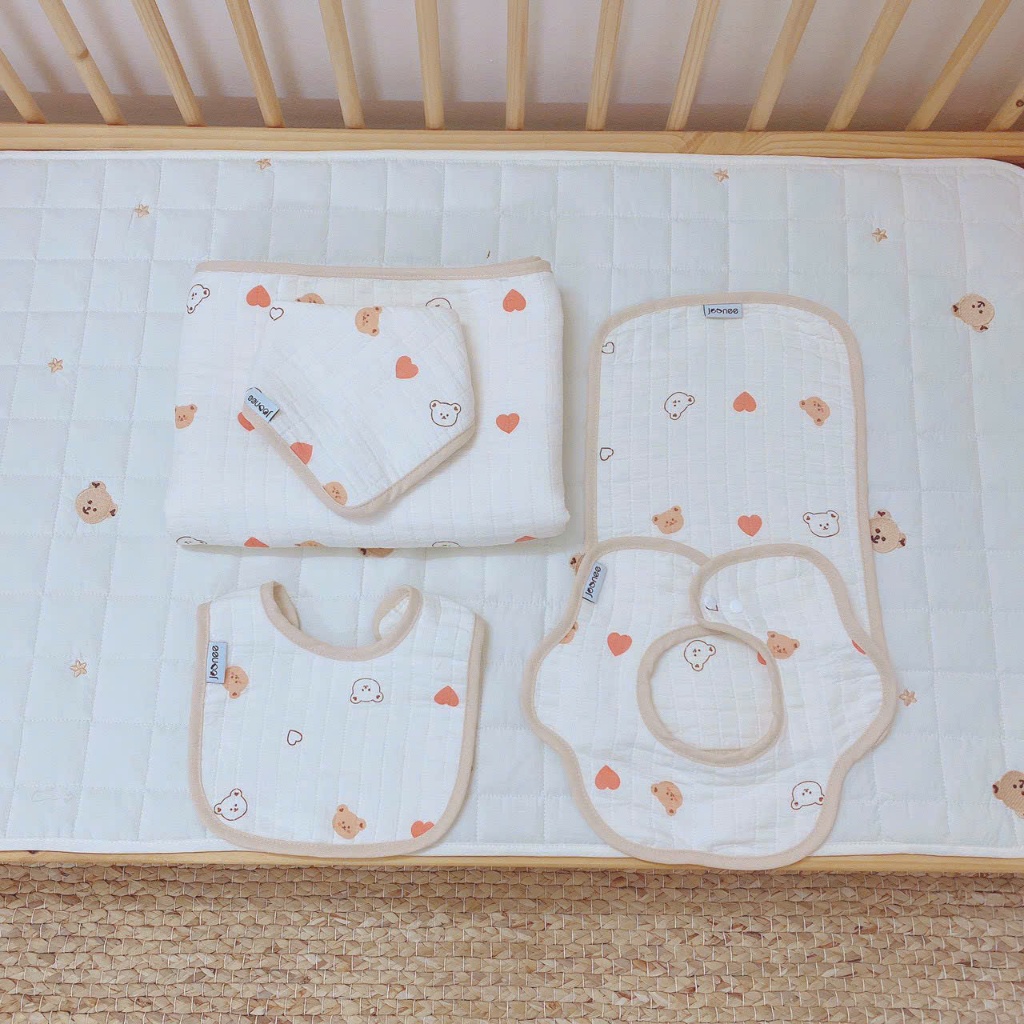 Chăn bo viền cao cấp Joonee chất liệu xô 3 lớp cao cấp đủ không bí nóng