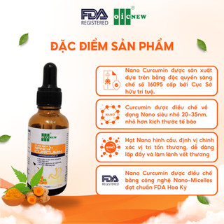 (COMBO MUA 5 TẶNG 3)Thực Phẩm Bảo Vệ Sức Khỏe Dung Dịch Nano Curcumin OIC NEW Giảm Đau Dạ Dày Cải Thiện Tiêu Hóa 20ml