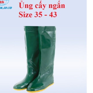 [HÀNG CHUẨN -giá xưởng ) Ủng cấy Hoa San đế vàng size 35-43, ủng cấy ngắn, ủng lội nước, ủng đi mưa