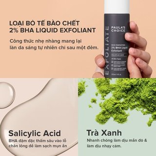(Hàng Công Ty) Tẩy Da Chết BHA 2% Paula's Choice Skin Perfecting Liquid Exfoliant Mẫu Thử Duduhouse