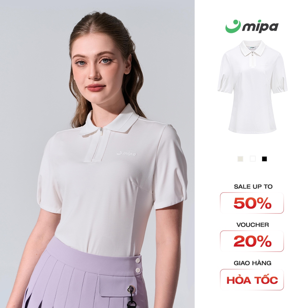 Áo T-shirt nữ tay ngắn MIPA thời trang Golf Pickleball Tennis nhanh khô thấm hút mồ hôi và chống tia UV Cole Top