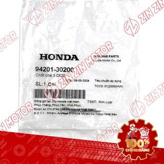 Chốt Chẻ 3.0x20 Sử Dụng Chung Cho Nhiều Xe Honda 94201-30200 Chính Hãng - ZZM